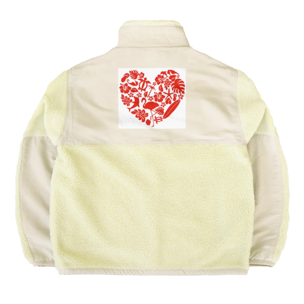 Angel  SmileのHawaiian Heart Boa Fleece Jacket