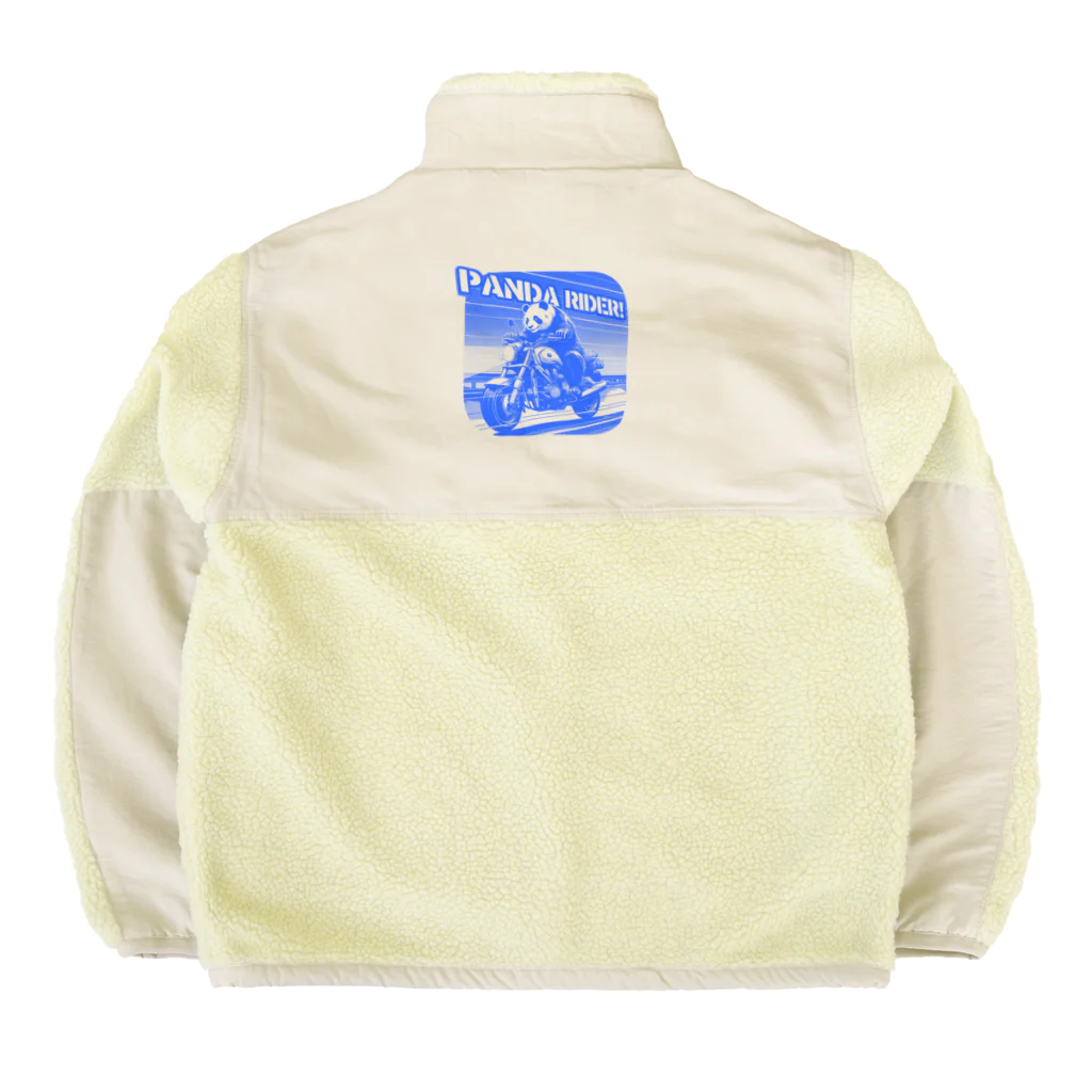 kazu_gのパンダライダー!(ブルー) Boa Fleece Jacket