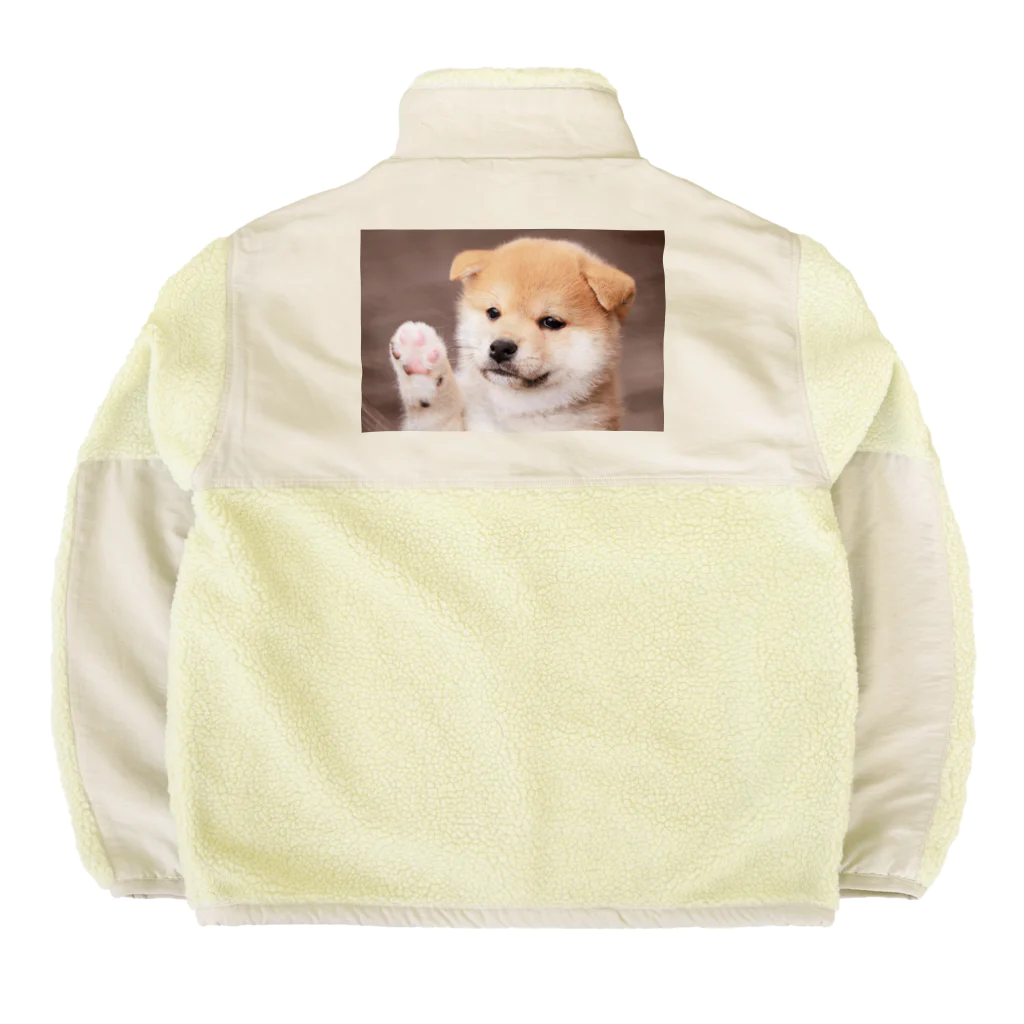 金太郎の可愛い柴犬 Boa Fleece Jacket