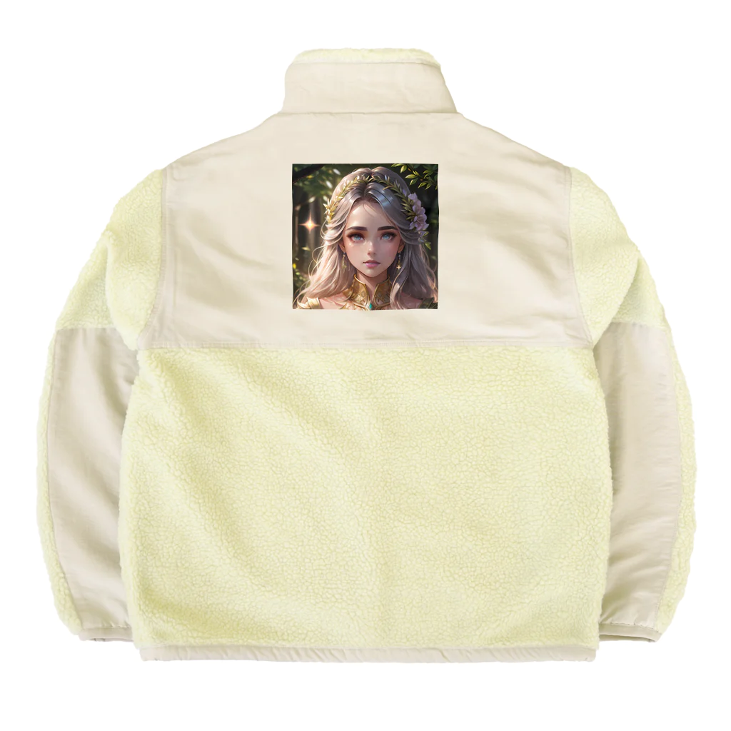 GOLD   of   Dragonsのfées des fleurages Boa Fleece Jacket