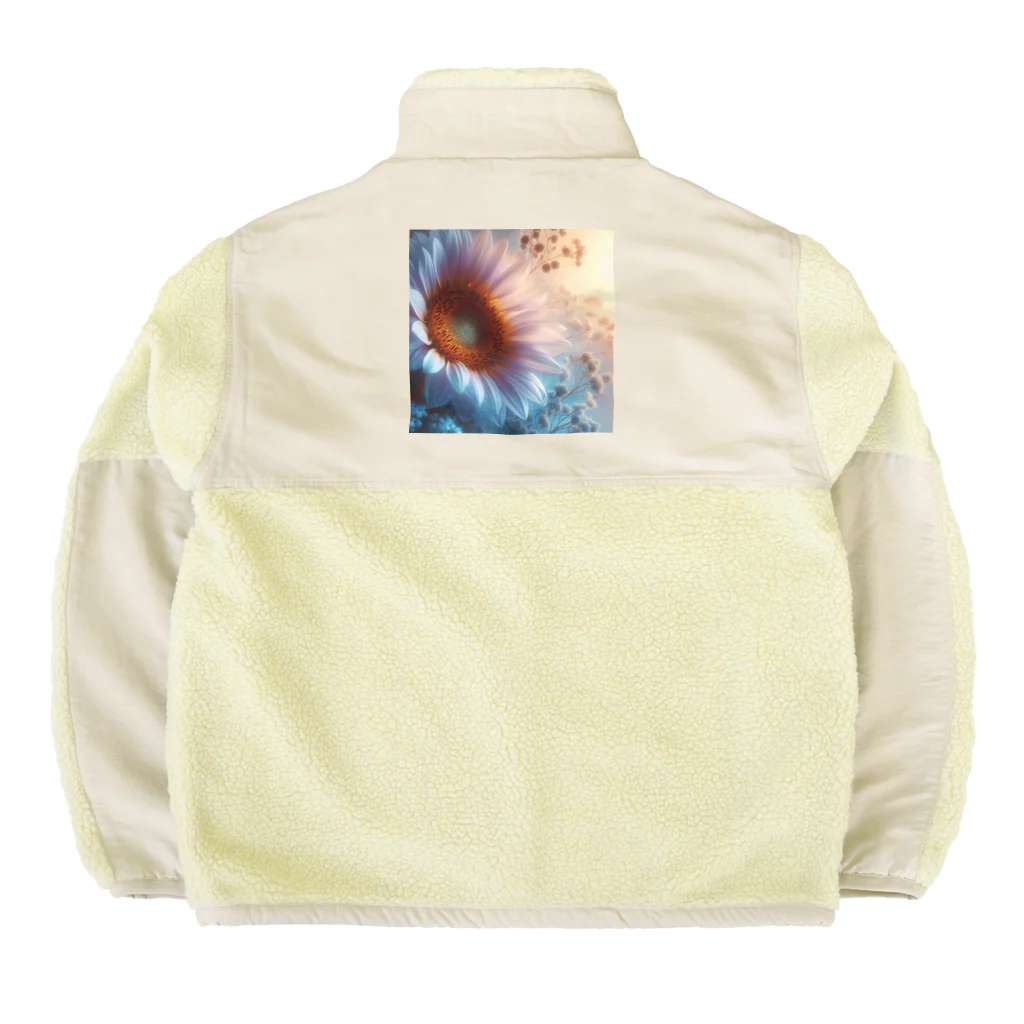 Suzuupのひまわりの本気 Boa Fleece Jacket