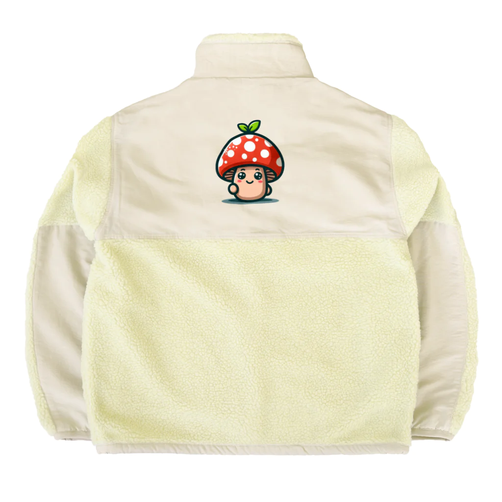 かわいいキノコくん🍄のかわいいキノコくん🍄 Boa Fleece Jacket