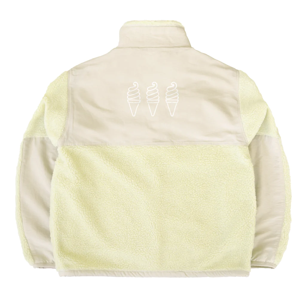 marinaのソフトクリーム（white） Boa Fleece Jacket