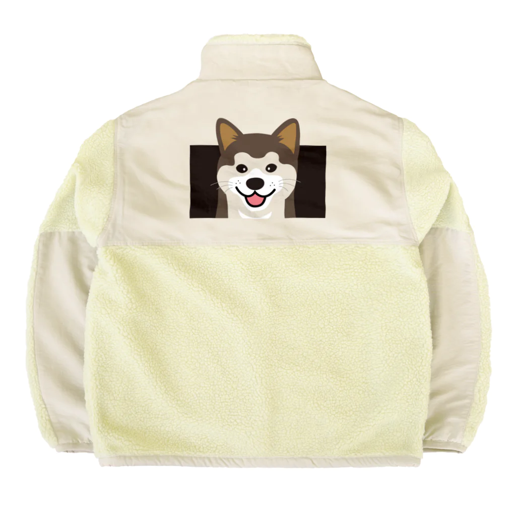 まみおデザインの秋田くん Boa Fleece Jacket