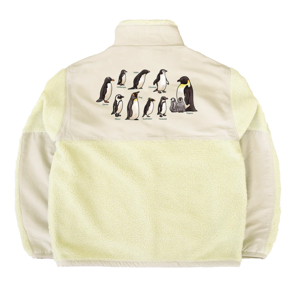 huroshikiのペンギンだらけ Boa Fleece Jacket