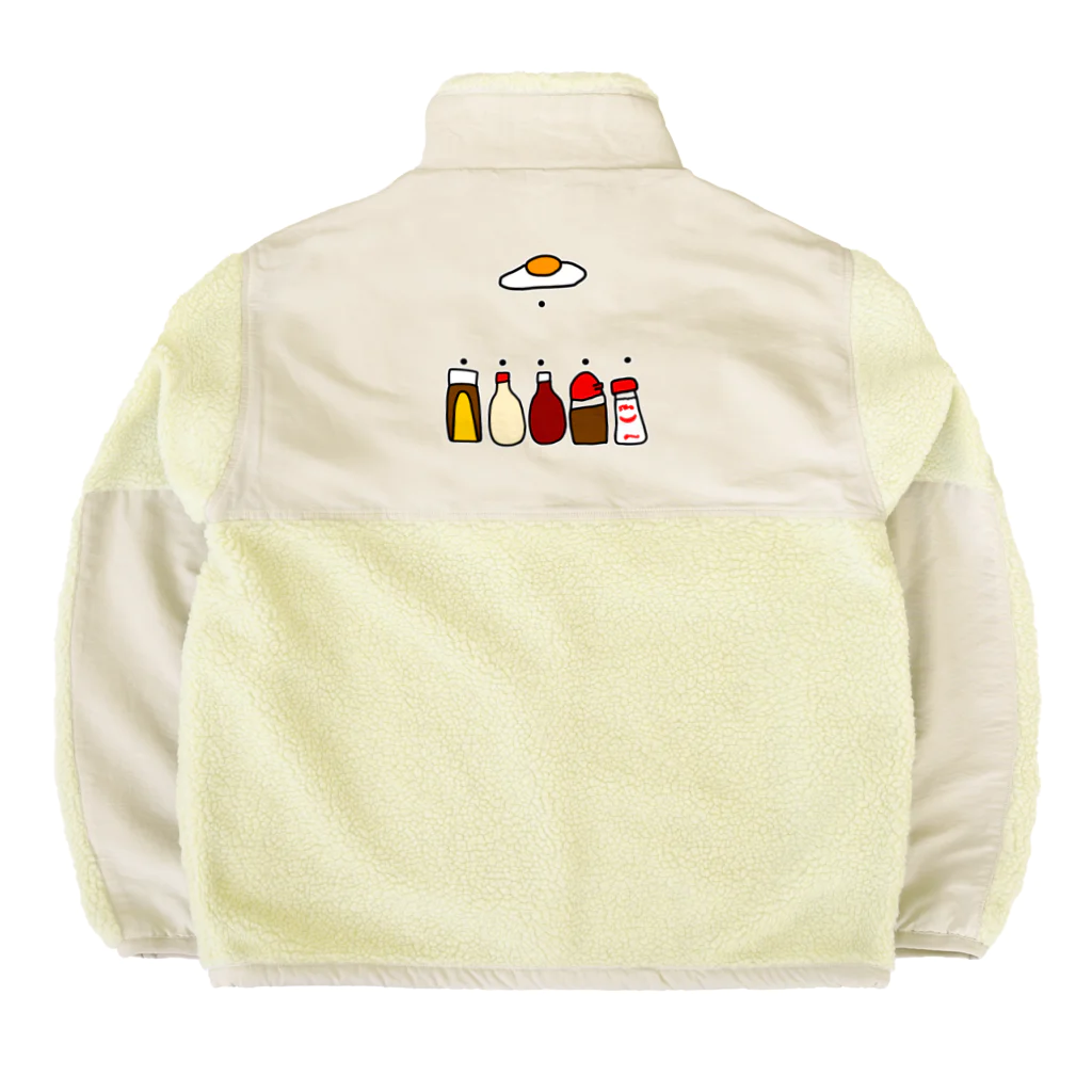 ＋Whimsyのめだまやき Boa Fleece Jacket