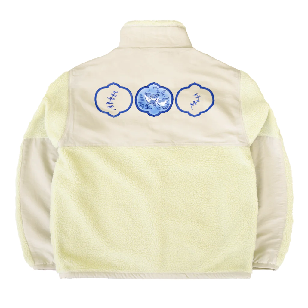 HERの藍色金魚 Boa Fleece Jacket