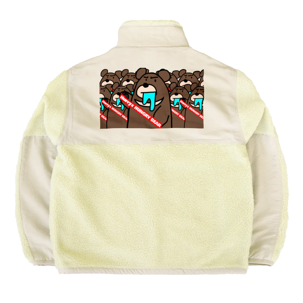 Hurryz HUNGRY BEARのHurryz HUNGRY BEAR落書き Boa Fleece Jacket