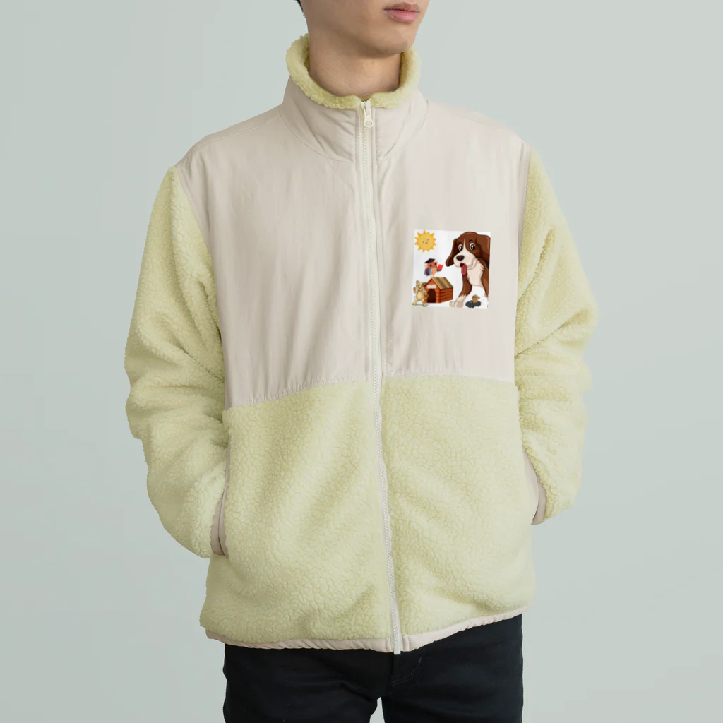 キイロチャンのアニマル学校 Boa Fleece Jacket