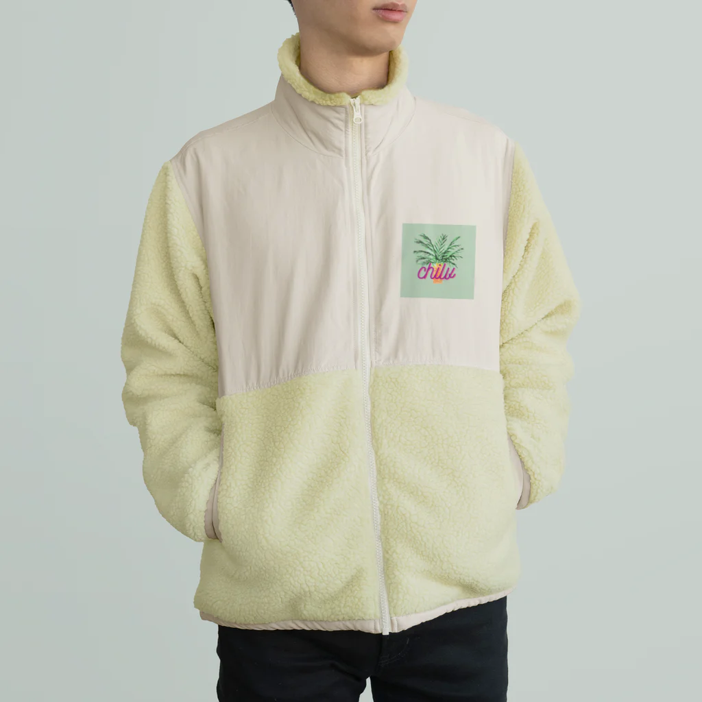 snoopy052408の夏　シンプル　イラスト Boa Fleece Jacket