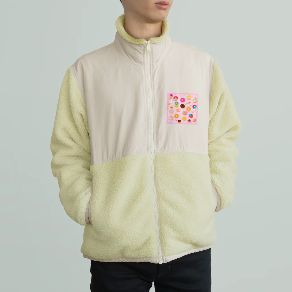 MEGROOVEのドーナツいっぱい🍩 Boa Fleece Jacket