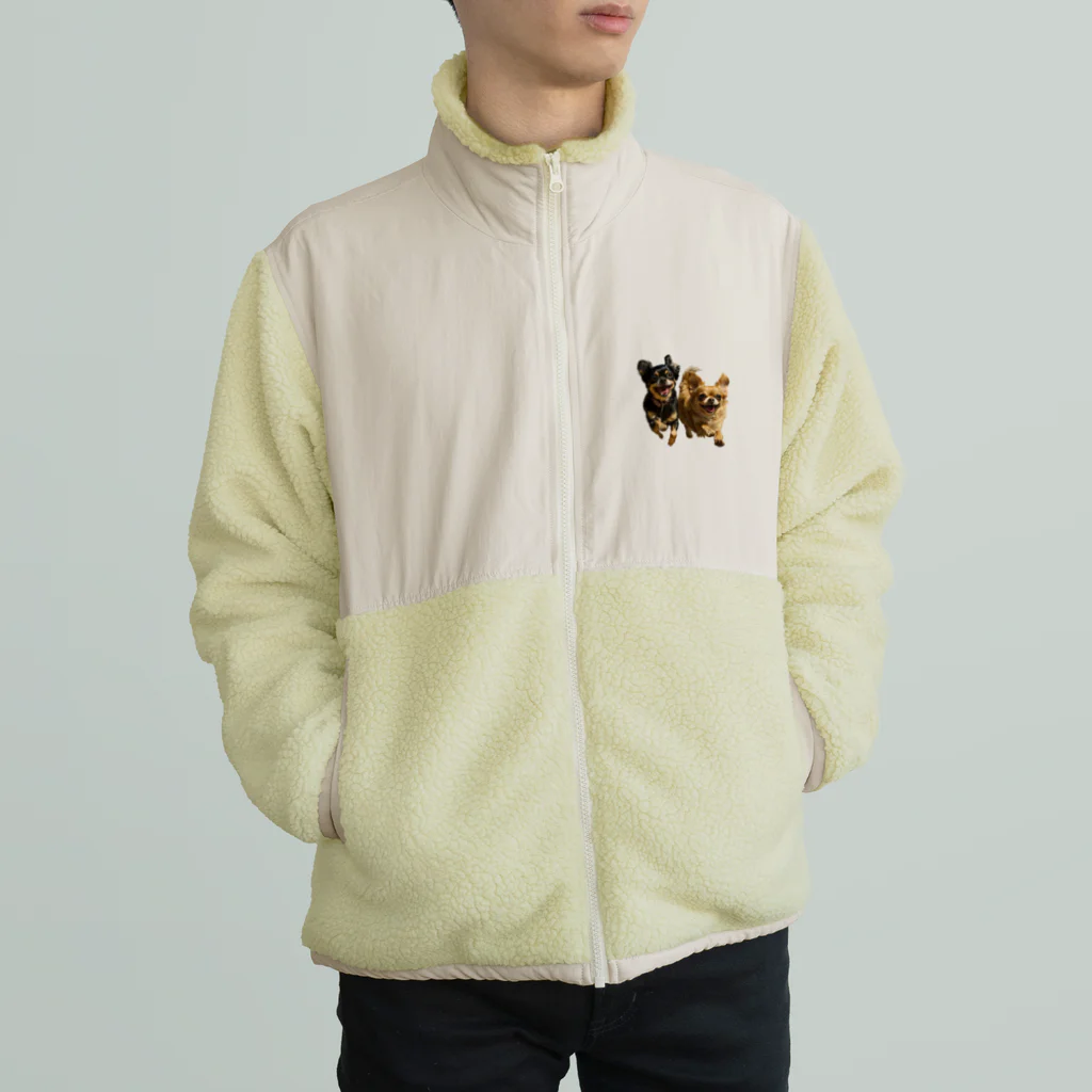 KAMARO66のハピハピチワワ Boa Fleece Jacket