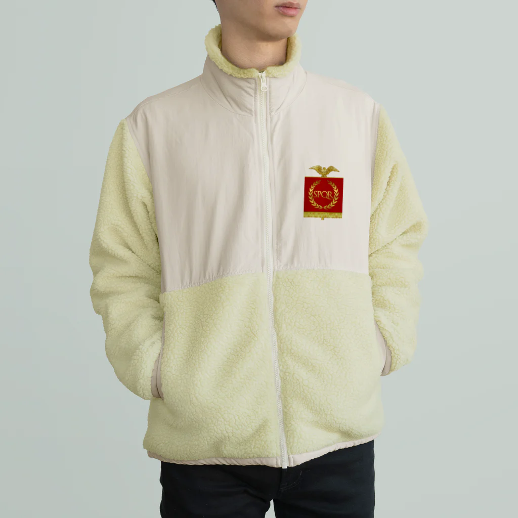 万国国旗ショップのローマ帝国 Boa Fleece Jacket