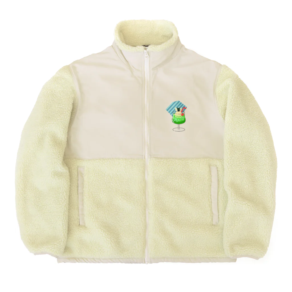 SHOP ベアたんのシュワシュワ　ウエネコさん Boa Fleece Jacket