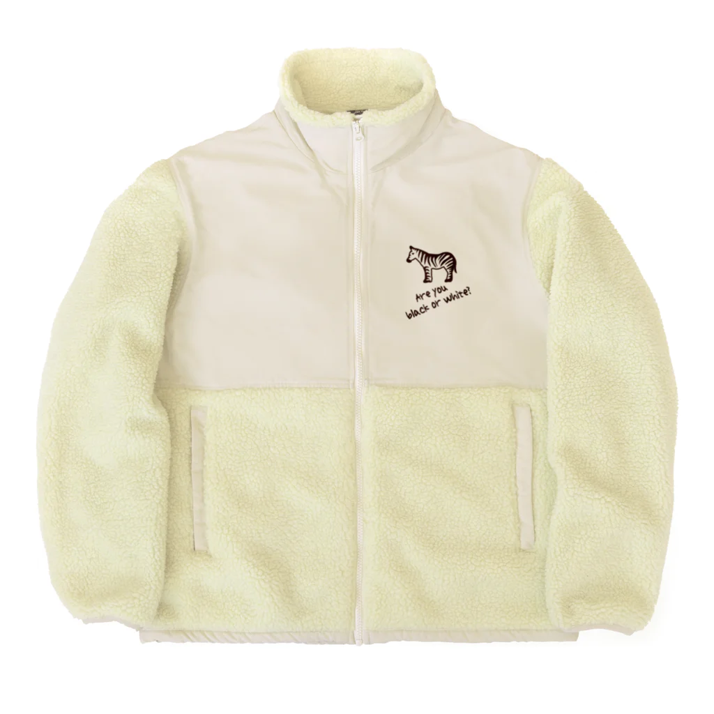 キッズモード某の黒でも白でもなく Boa Fleece Jacket