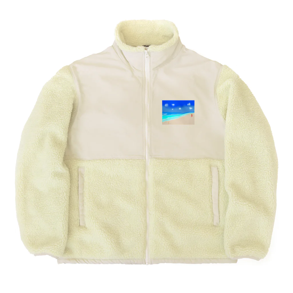 おっくんのふざけた服屋さんの夏の淡い初恋 Boa Fleece Jacket