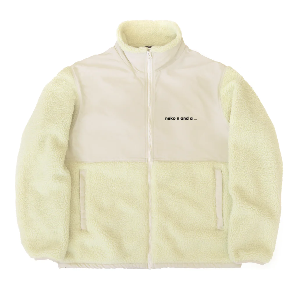 majime-nekoのお店のnekonanda ネコナンダ Boa Fleece Jacket