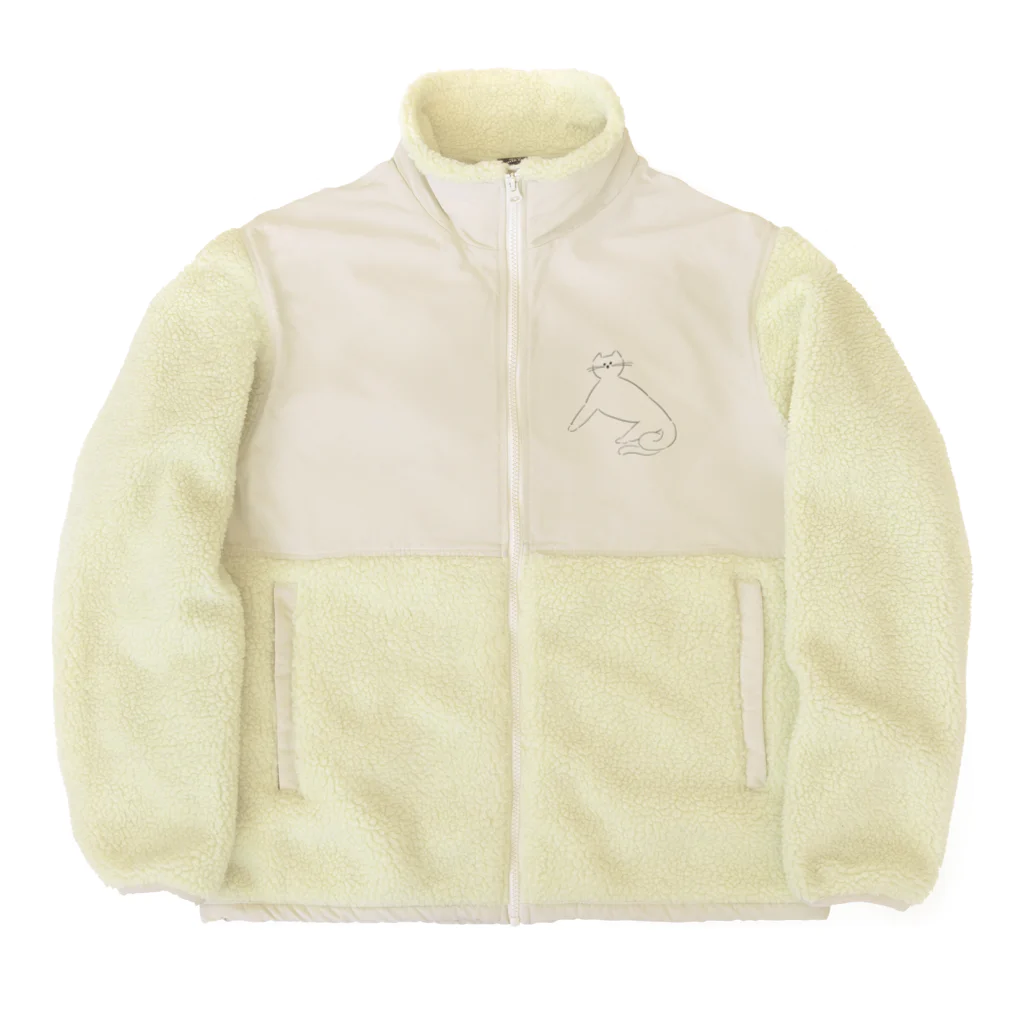 boorichanのにゃんこさん Boa Fleece Jacket