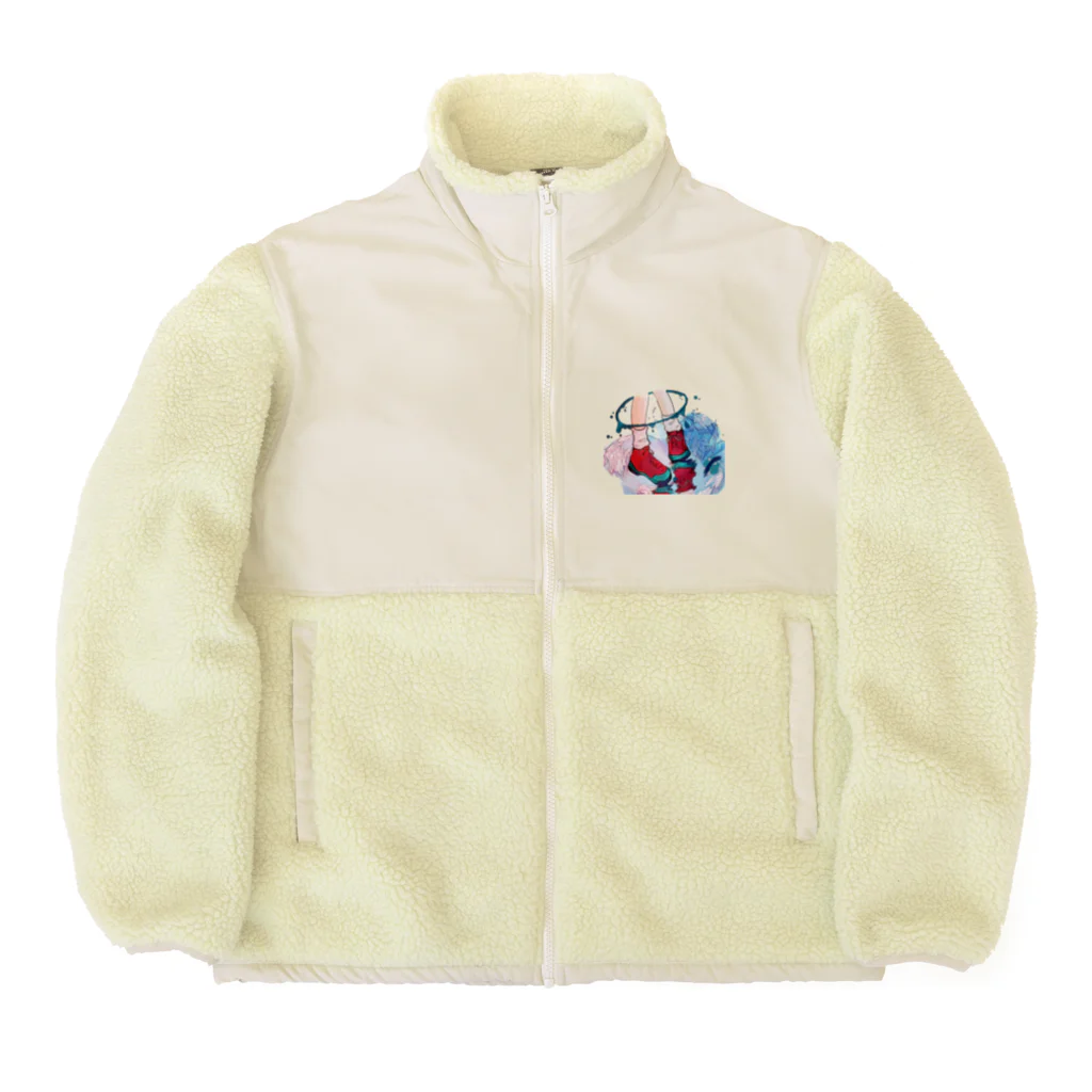 amemugi（あめむぎ）のあしかせ。 Boa Fleece Jacket