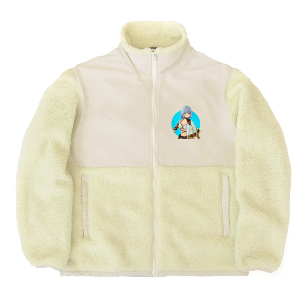 chicodeza by suzuriのファンタジーな女の子 Boa Fleece Jacket