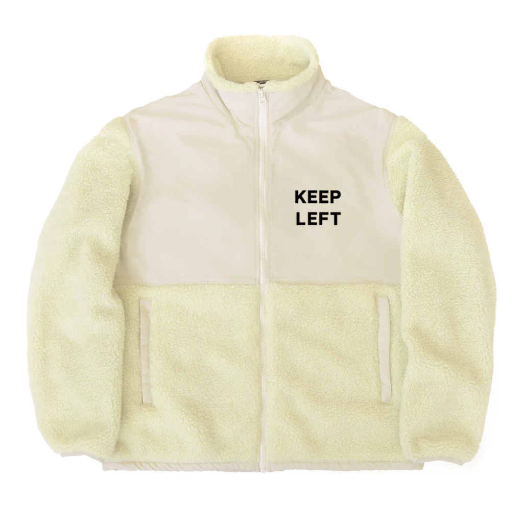 RiyocoHanasawa illustrationのKEEP LEFT Boa Fleece Jacket