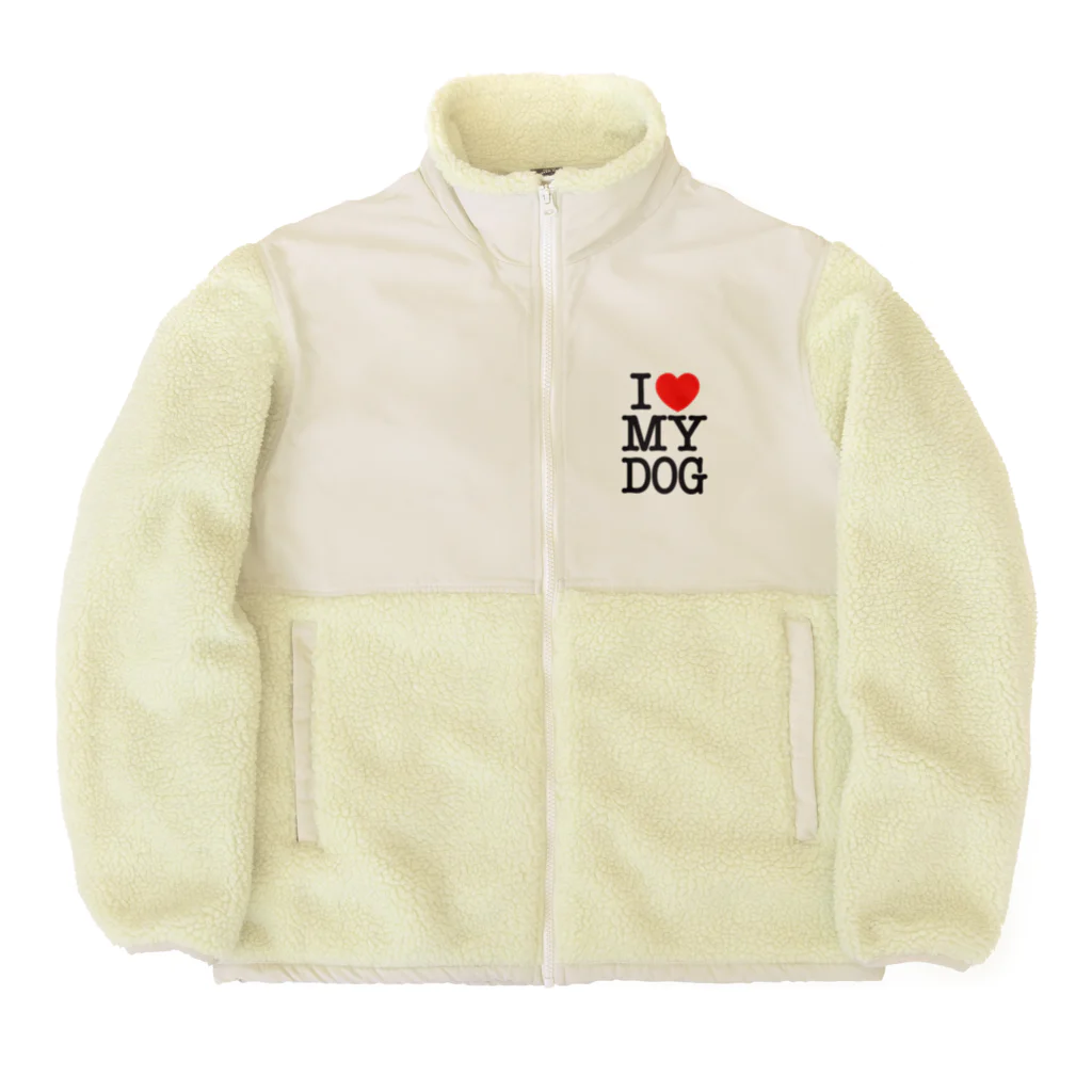 I LOVE SHOPのI LOVE MY DOG ボアフリースジャケット