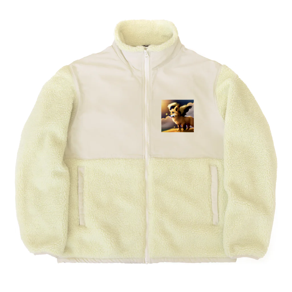 べるべるの星を見てるわんちゃんグッズ Boa Fleece Jacket