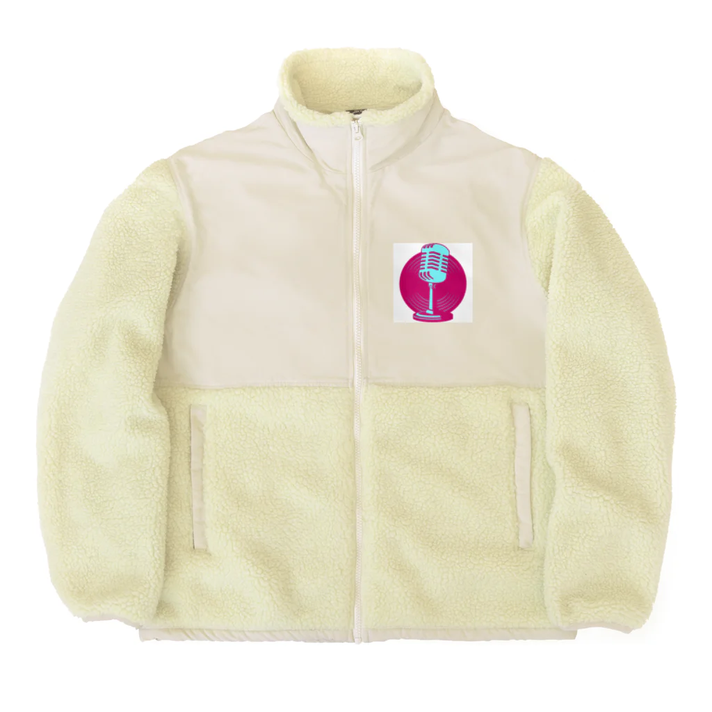 おみタイムselectionのサンパチマイク Boa Fleece Jacket