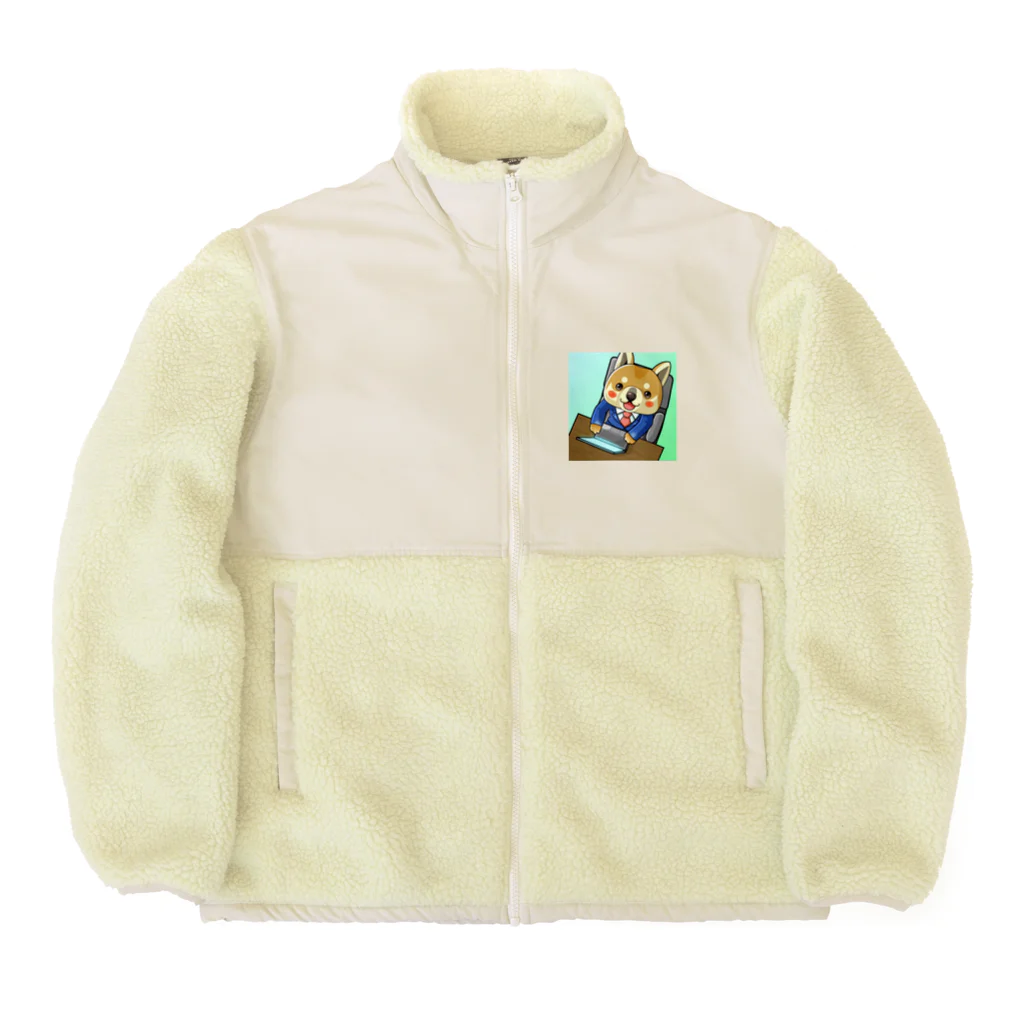 ぽんきち🏆副業稼がせマンのぽんにち Boa Fleece Jacket