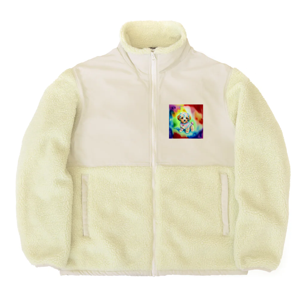 ZUKASAMAのトイプードル勇ましい🐶 Boa Fleece Jacket