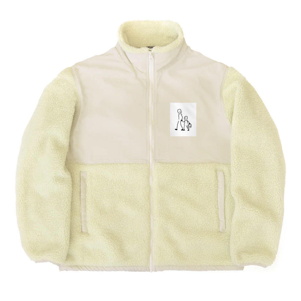 kopapaの親子手つなぎデートくん Boa Fleece Jacket