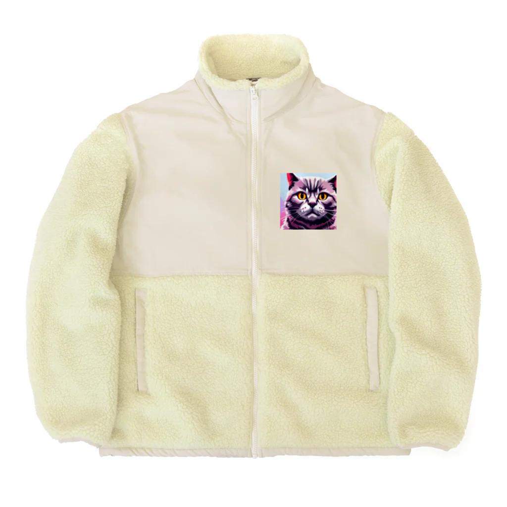 mahito_nekoのブリティッシュショートヘアー Boa Fleece Jacket