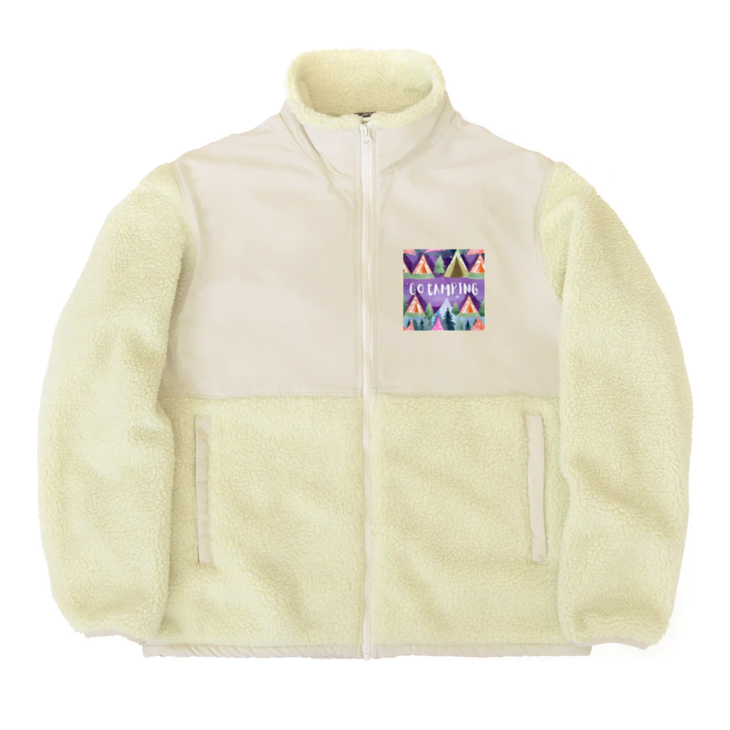 Rico294のカラフルテントでGO CAMPING Boa Fleece Jacket