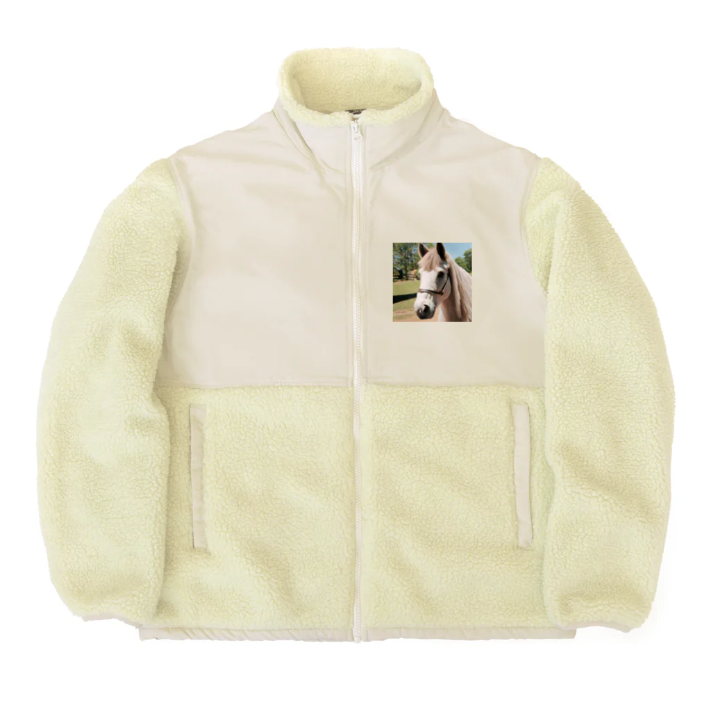 Miyuu101529の白馬 Boa Fleece Jacket