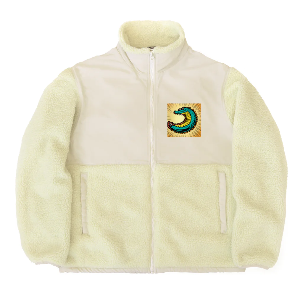 もしもショップの可愛いワニ Boa Fleece Jacket