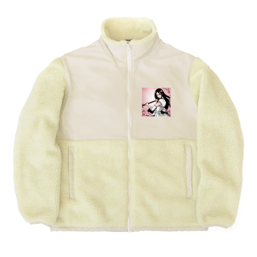 maco9486の女戦士 Boa Fleece Jacket