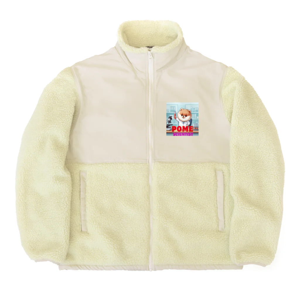 Pom-Dog'sのポメサイエンティスト Boa Fleece Jacket