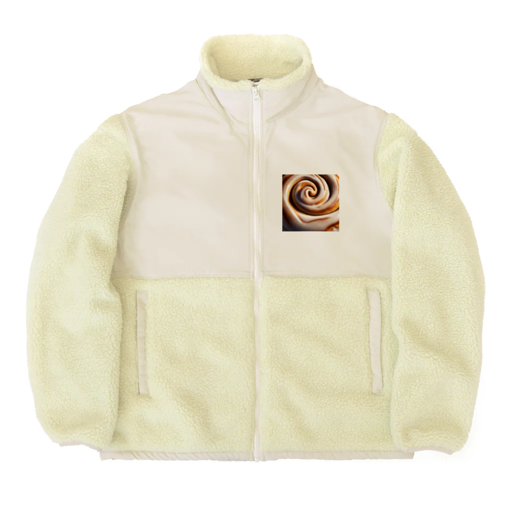 千裕アトリエ（いつもありがとう）のシナモンロール（Cinnamon Roll） Boa Fleece Jacket