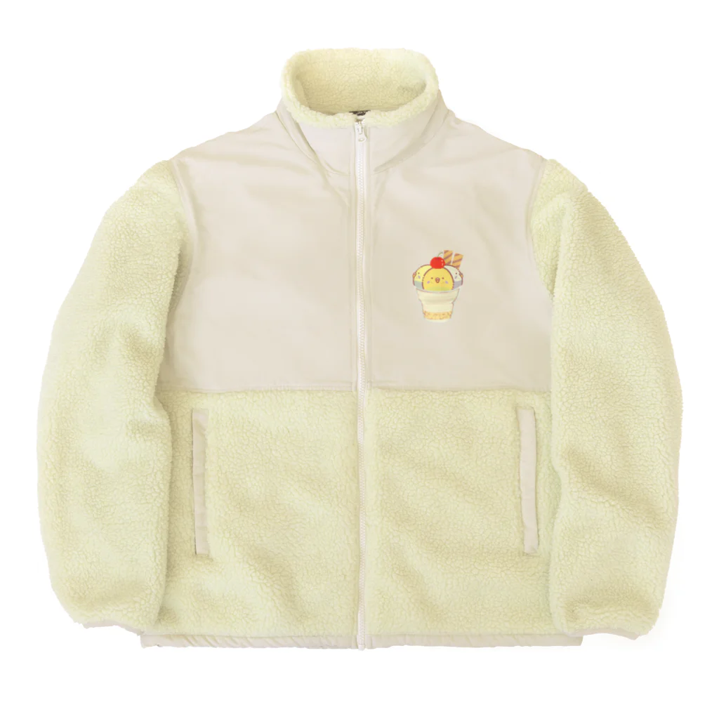 ぽっぽこ本舗のインコサンデー Boa Fleece Jacket