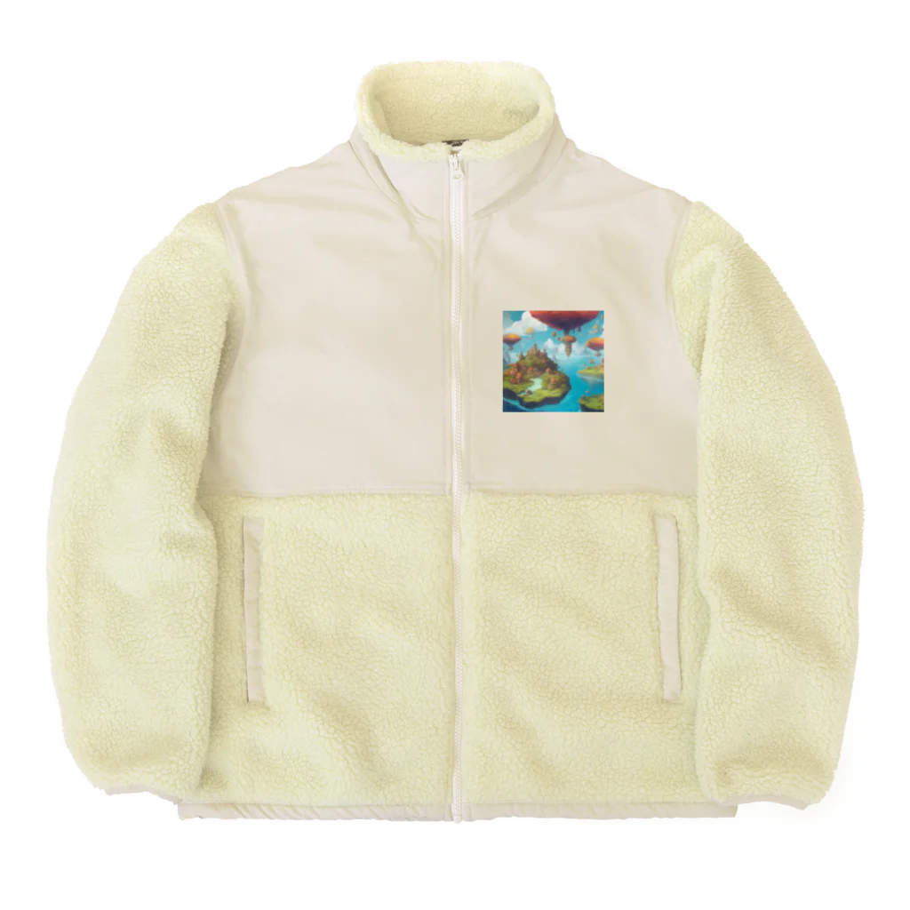 G7のショップの 幻想の浮遊アイランド コレクション（Fantastical Levitating Islands Collection） Boa Fleece Jacket