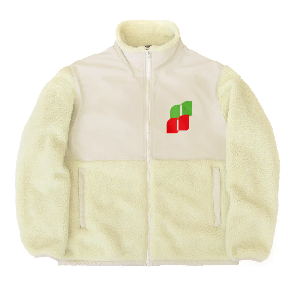 minimaltのミニマリズムデザインな気分　葉っぱ Boa Fleece Jacket