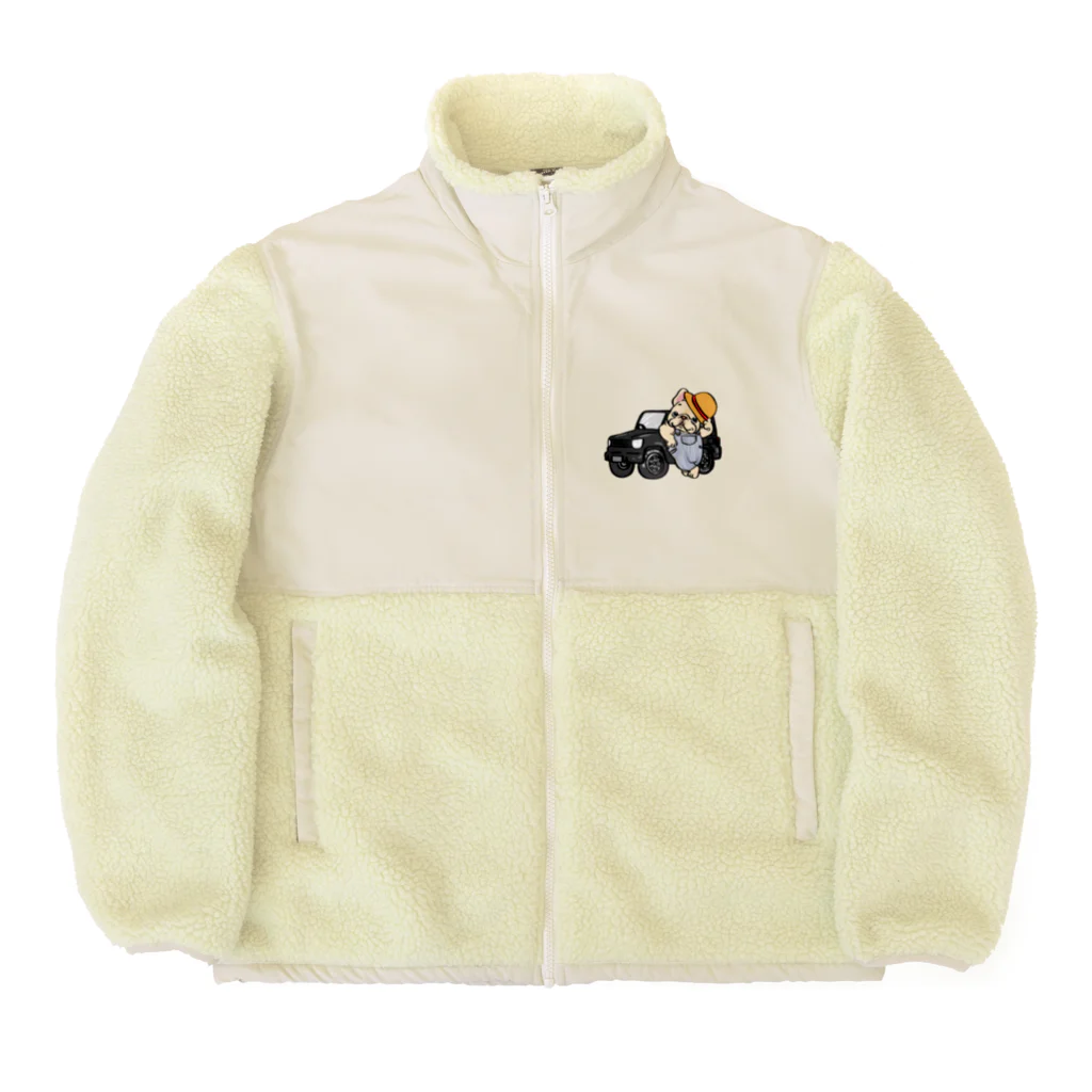 2216studioのアウトドア大好きフレブルちゃん Boa Fleece Jacket