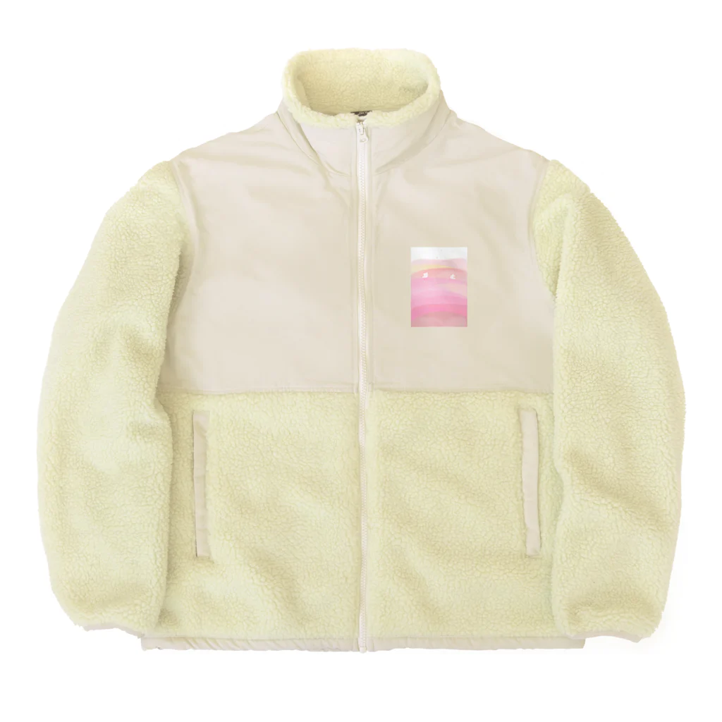 いさきのれいなのやさしい風が吹く Boa Fleece Jacket