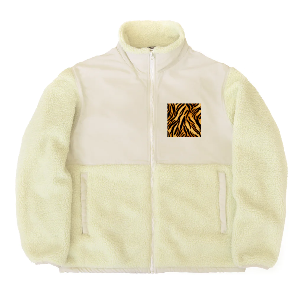 青林檎の勝利の虎柄！ Boa Fleece Jacket