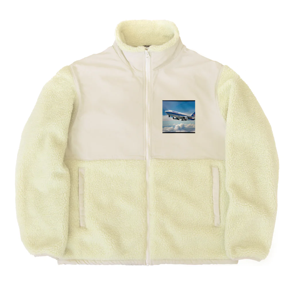 あかいはちのフィリピンの旅客機 Boa Fleece Jacket