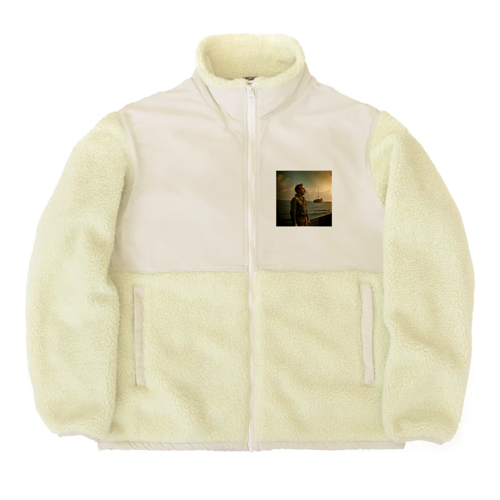 あかいはちの野心的な男 Boa Fleece Jacket