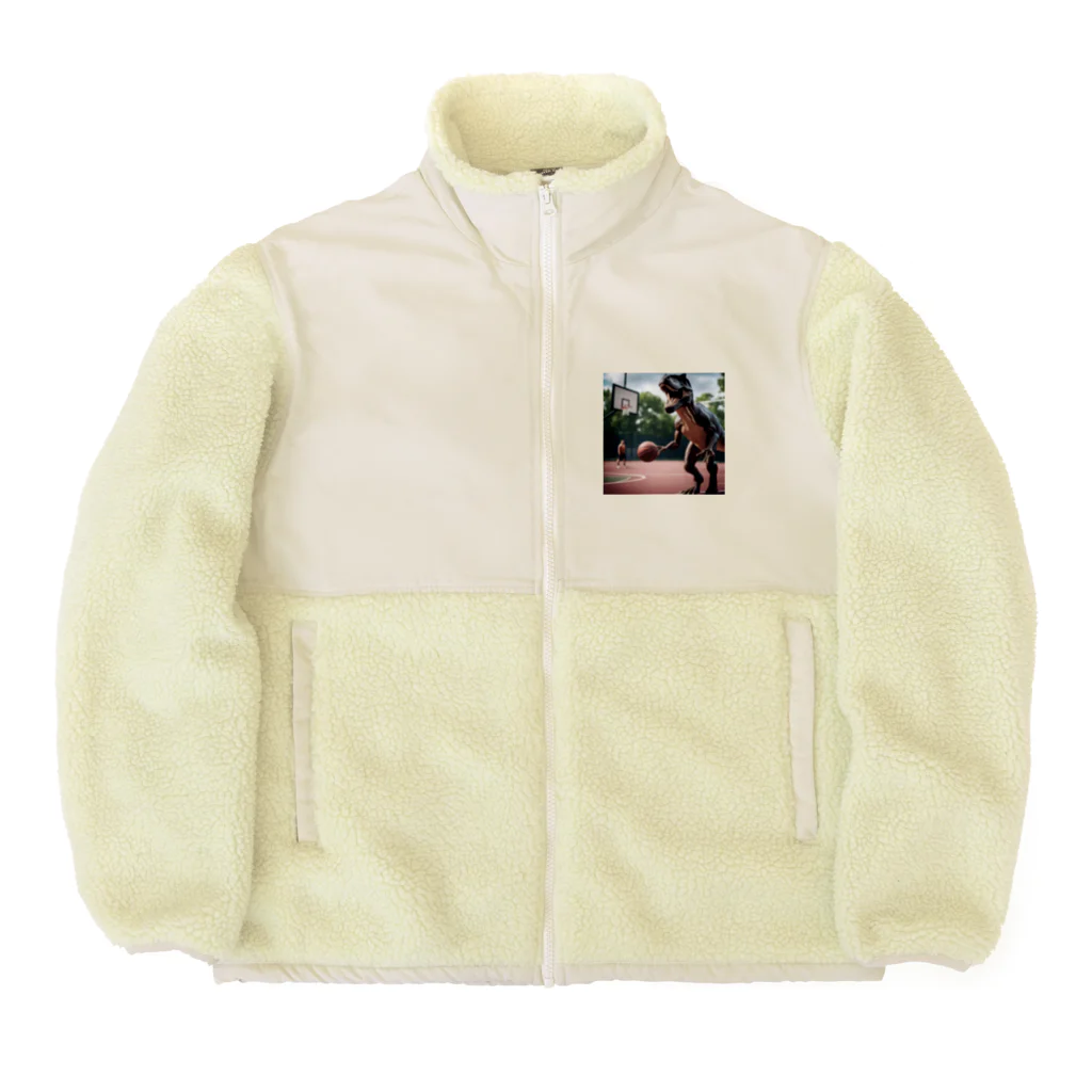 karakentobiuoch43のバスケティラノ Boa Fleece Jacket