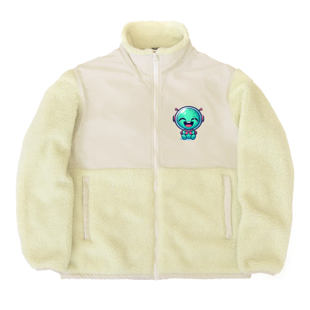 おふざけの爆笑宇宙人 Boa Fleece Jacket