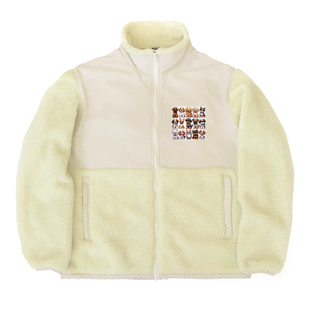 タマちゃんのいろいろなワンコ Boa Fleece Jacket