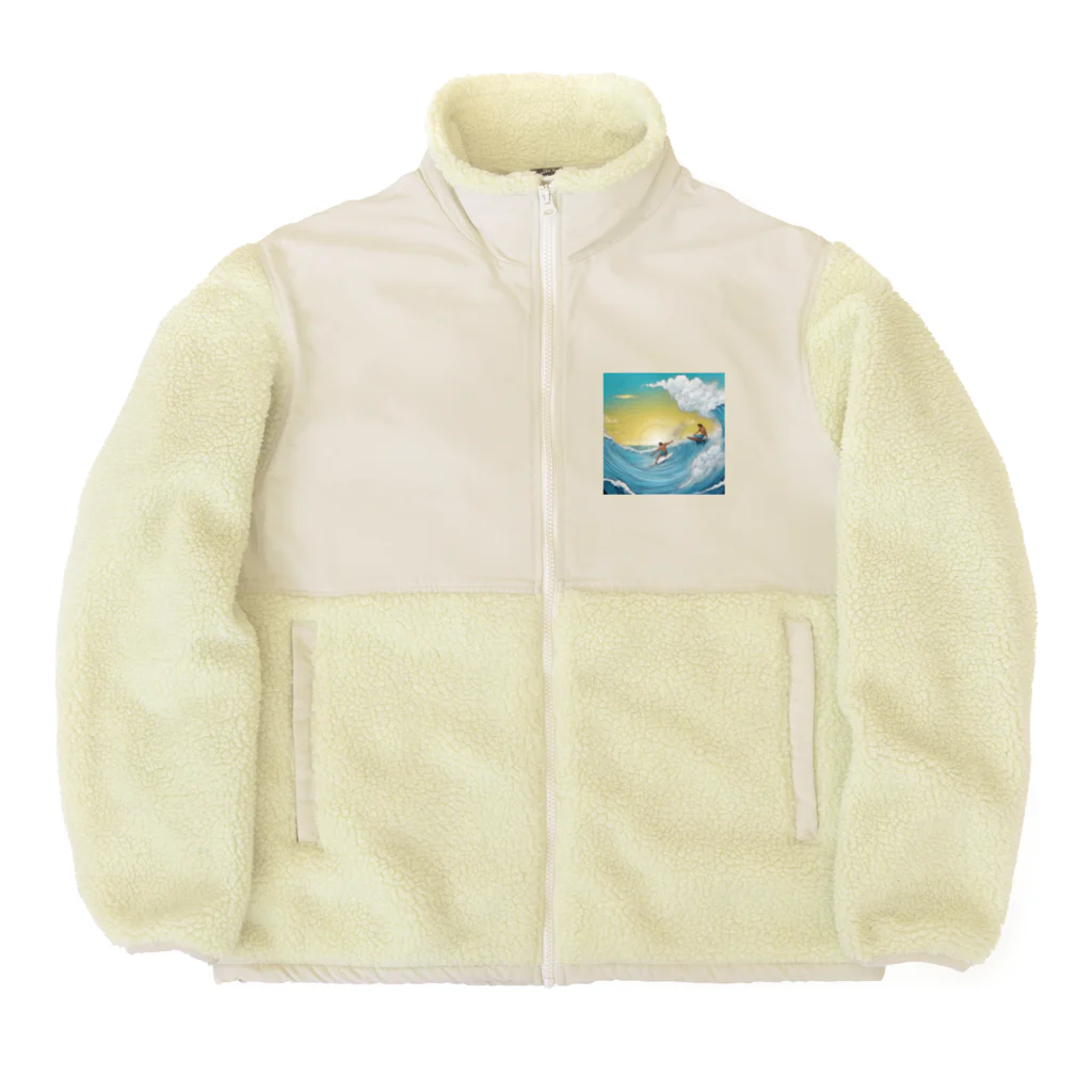 どうぶつやのハワイ　サーフィン Boa Fleece Jacket